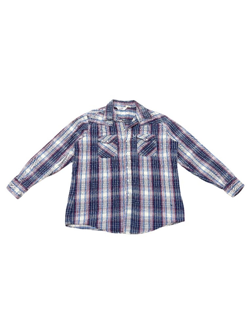 Vintage 1990s Dakota USA Made Plaid Flannel Shirt